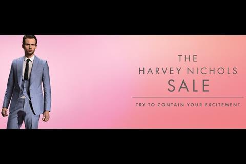 The shocking adverts have got everyone talking about the Harvey Nichols Sale